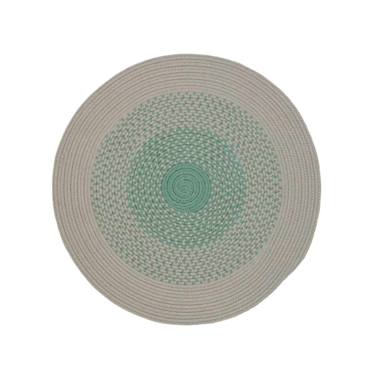 MH04R048X048 Mohave Braid Round Rugs, Moss Green - 4 x 4 ft.