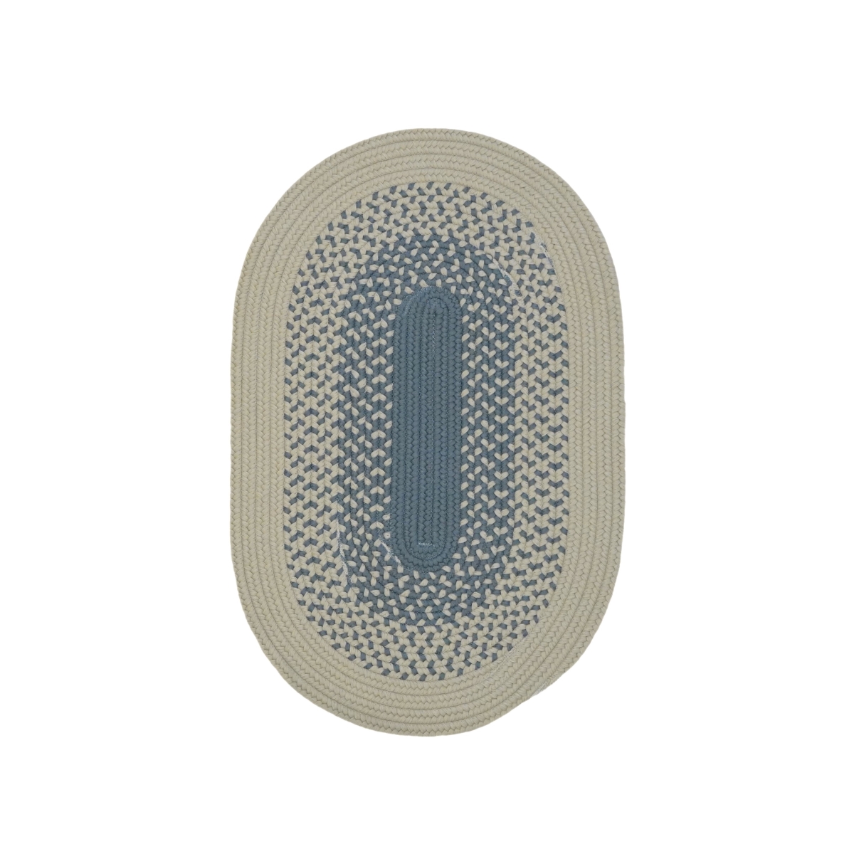 MH06R036X060 Mohave Braid Oval Rugs, Grey - 3 x 5 ft.