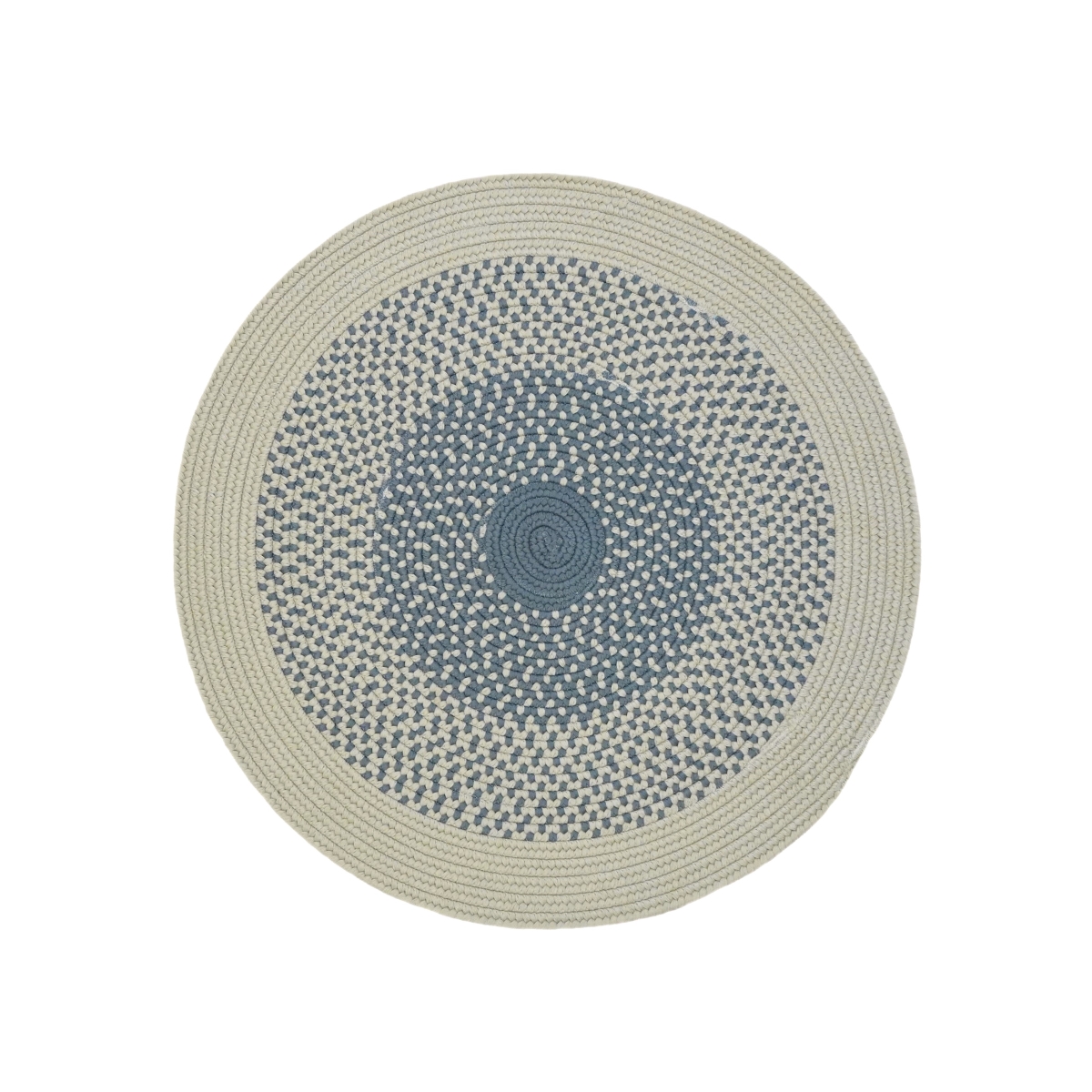 MH06R072X072 Mohave Braid Round Rugs, Grey - 6 x 6 ft.