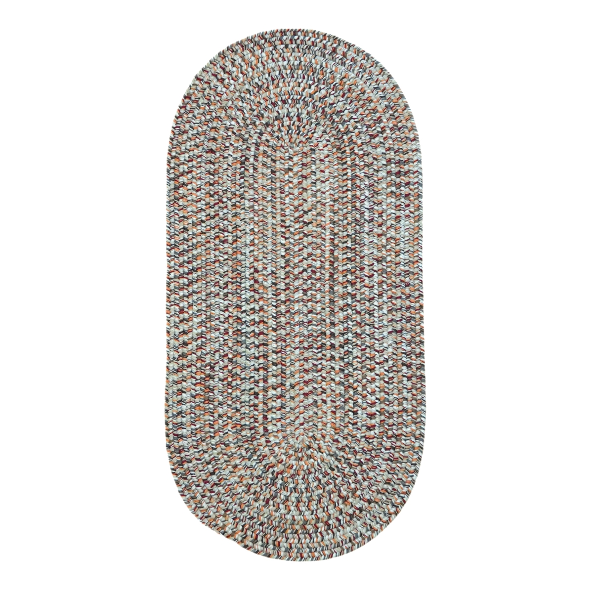 ZE53R030X120 Hazel Tweed Runners Rugs, District Red - 30 in. x 10 ft.
