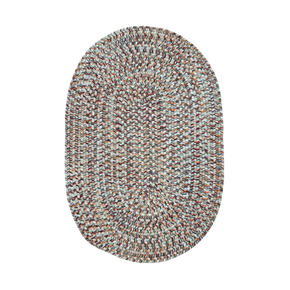 ZE53R072X108 Hazel Tweed Oval Rugs, District Red - 6 x 9 ft.