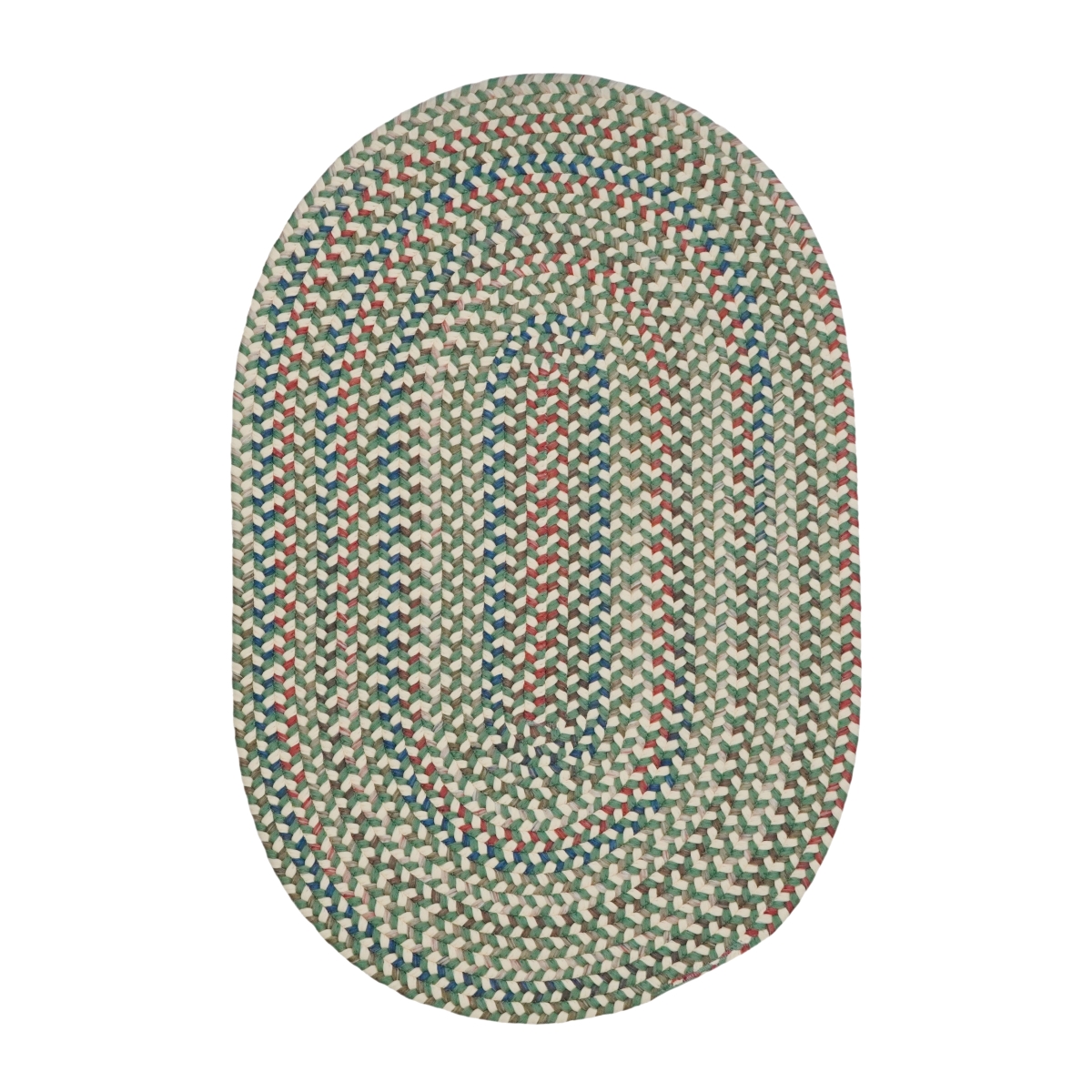 CG90R024X036 Colgate Multi Oval Rugs, Moss Yellow - 2 x 3 ft.