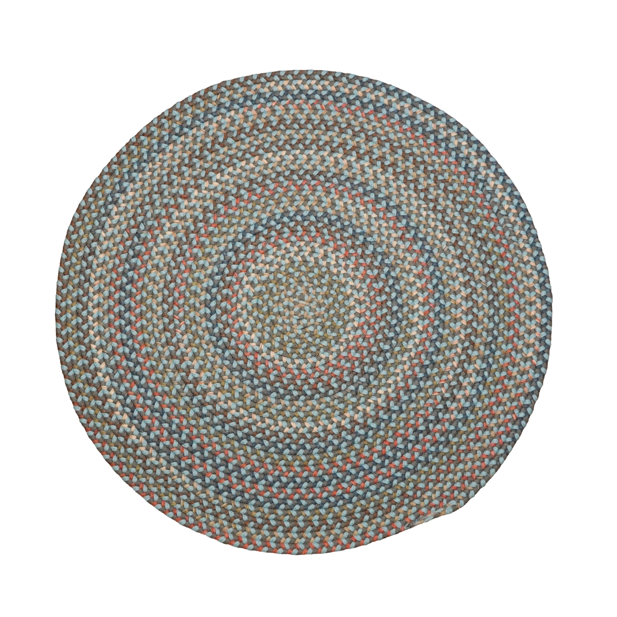 CG92R036X036 Colgate Multi Round Rugs, Stone Blue - 3 x 3 ft.