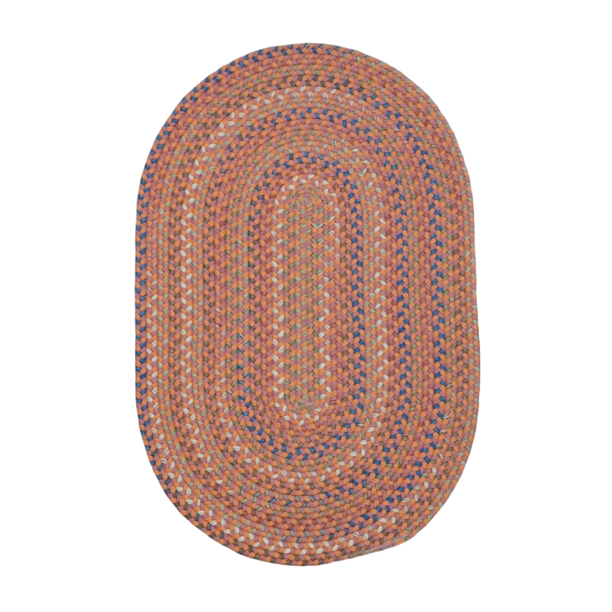 CG94R024X036 Colgate Multi Oval Rugs, Rusted Red - 2 x 3 ft.