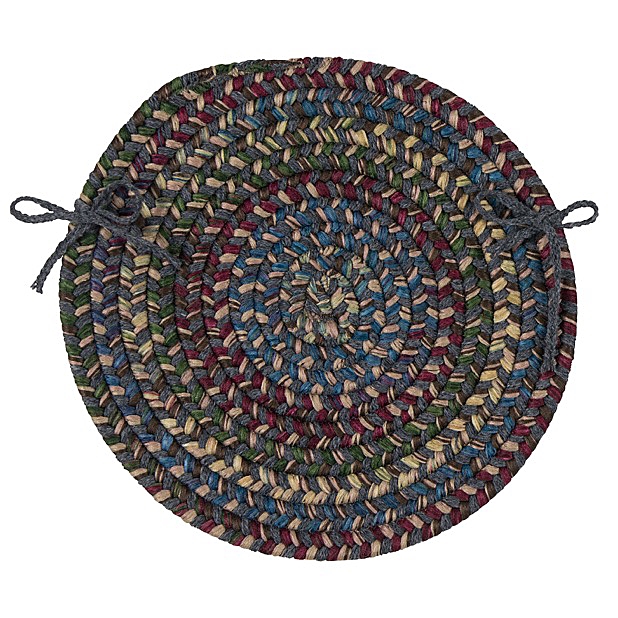 MN27A015X015X Midnight Round Chair Pads, Charcoal - 15 x 15 in. Single
