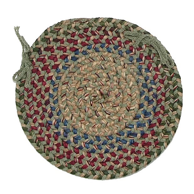 TL60A015X015X Twilight Round Chair Pads, Palm - 15 x 15 in. Single