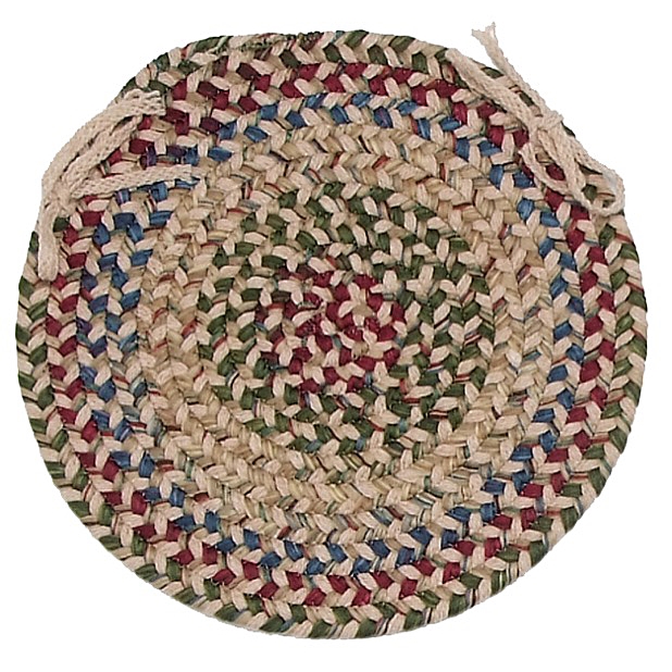 TL90A015X015X Twilight Round Chair Pads, Oatmeal - 15 x 15 in. Single