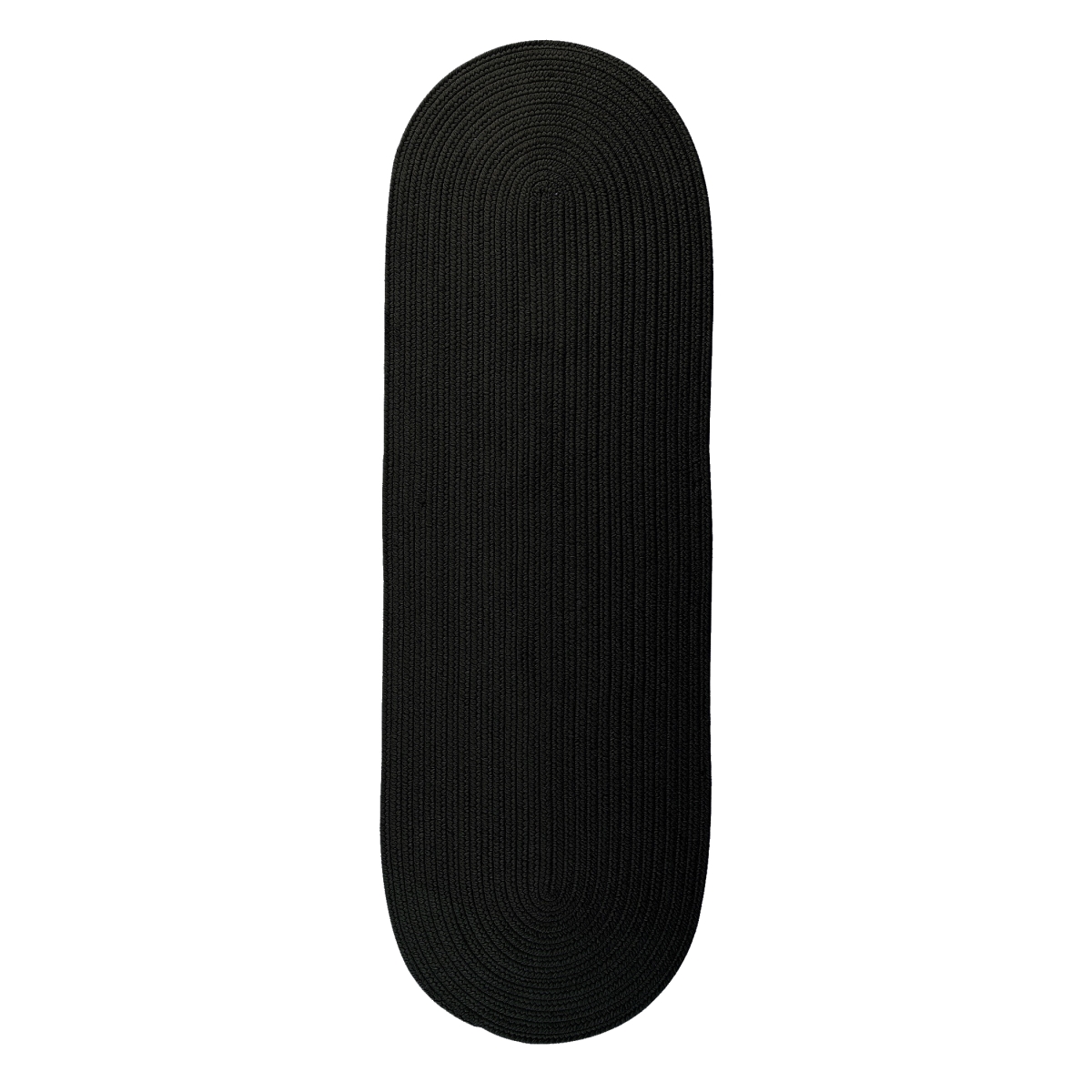 BR42R024X084 Boca Raton Runners Rugs, Black - 2 x 7 ft.