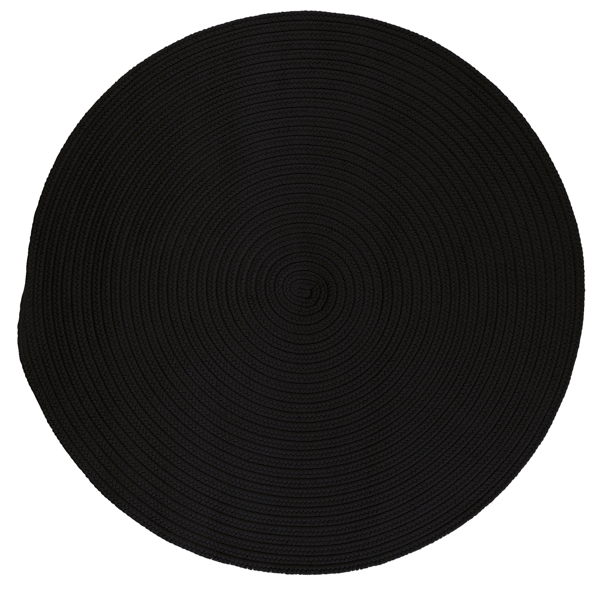 BR42R060X060 Boca Raton Round Rugs, Black - 5 x 5 ft.