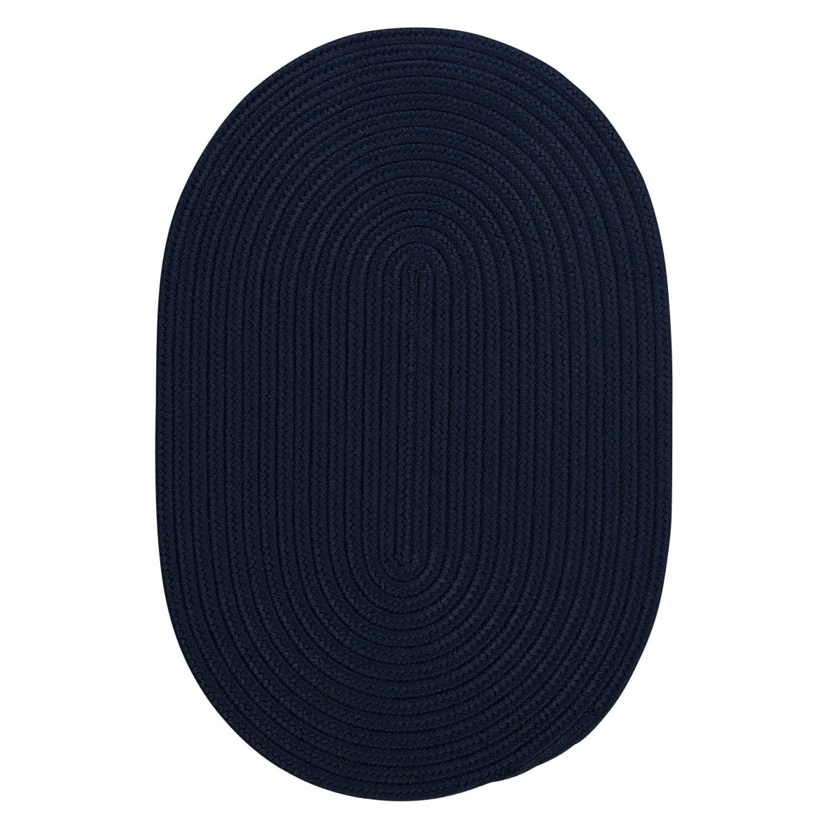 BR52R060X084 Boca Raton Oval Rugs, Navy - 5 x 7 ft.
