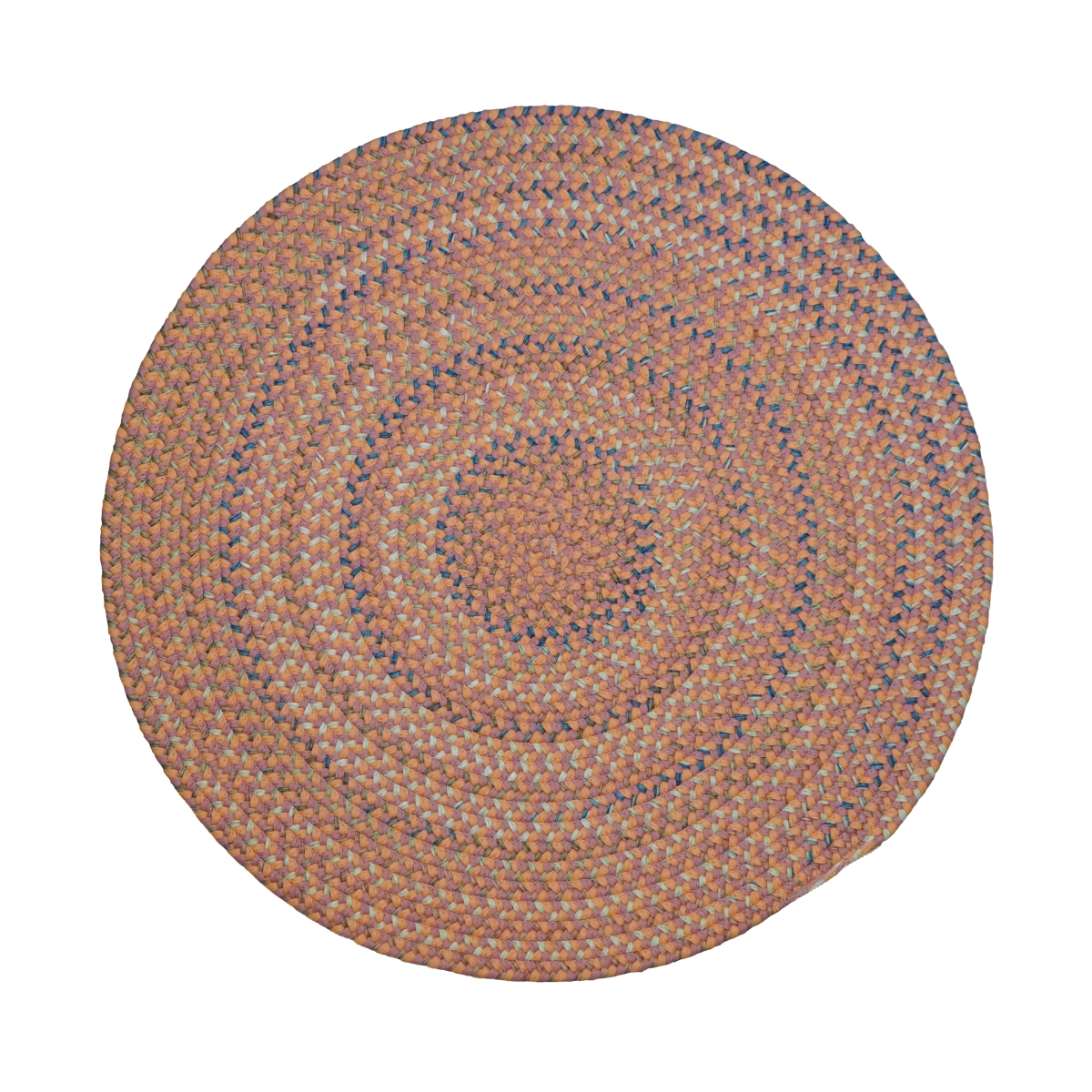 CG94R084X084 Colgate Multi Round Rugs, Rusted Red - 7 x 7 ft.