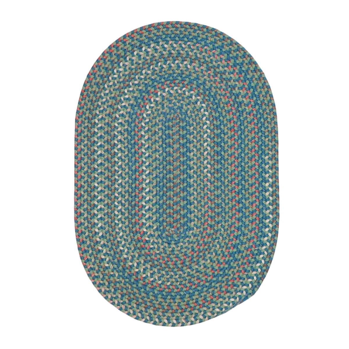 CG96R048X072 Colgate Multi Oval Rugs, Bluegrass - 4 x 6 ft.