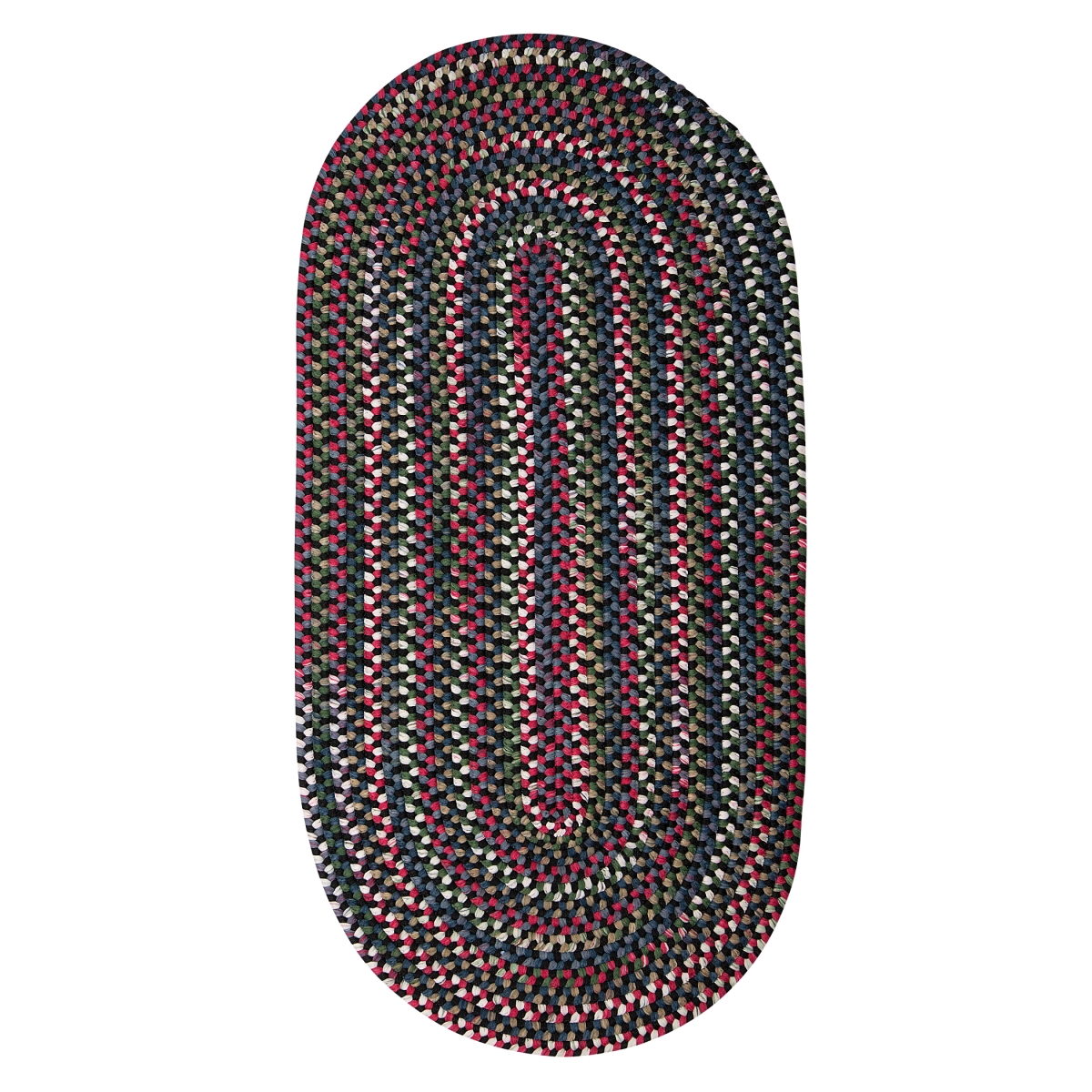 CK47R024X072 Chestnut Knoll Runners Rugs, Black Satin - 2 x 6 ft.
