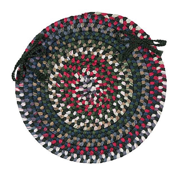 CK67A015X015X Chestnut Knoll Round Chair Pads, Thyme Green - 15 x 15 in. Single