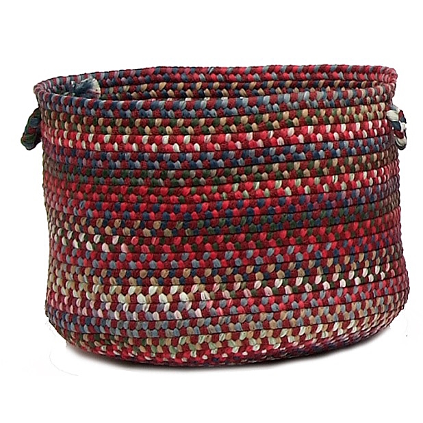 CK77A018X018 Chestnut Knoll Round Baskets, Amber Rose - 18 x 12 in.