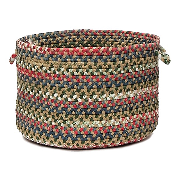 CK87A018X018 Chestnut Knoll Round Baskets, Straw Beige - 18 x 12 in.