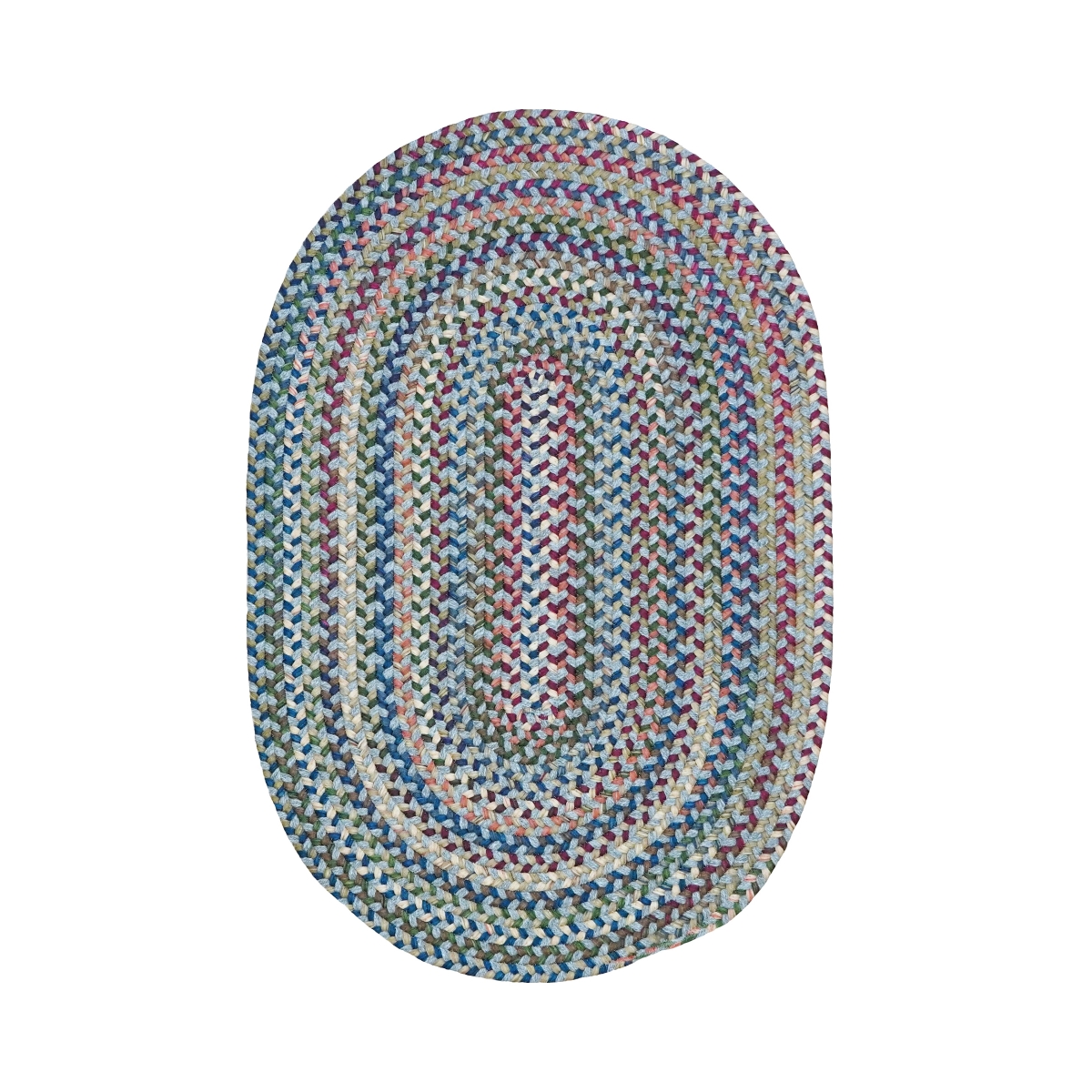 VL06R024X036 Cloverdale Wool Multi Oval Rugs, Grey - 2 x 3 ft.