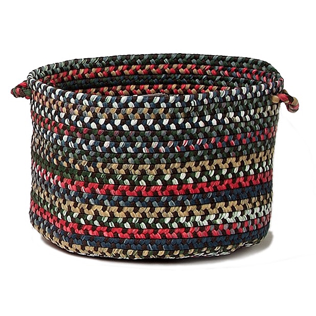 CK97A018X018 Chestnut Knoll Round Baskets, Saddle Brown - 18 x 12 in.