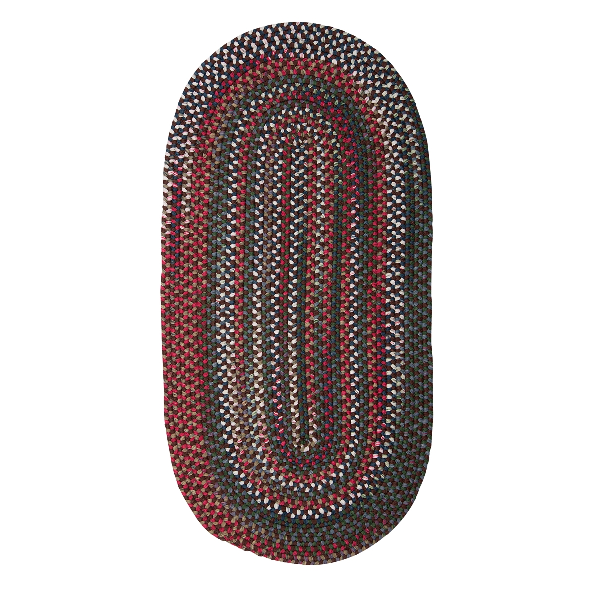CK97R024X144 Chestnut Knoll Runners Rugs, Saddle Brown - 2 x 12 ft.
