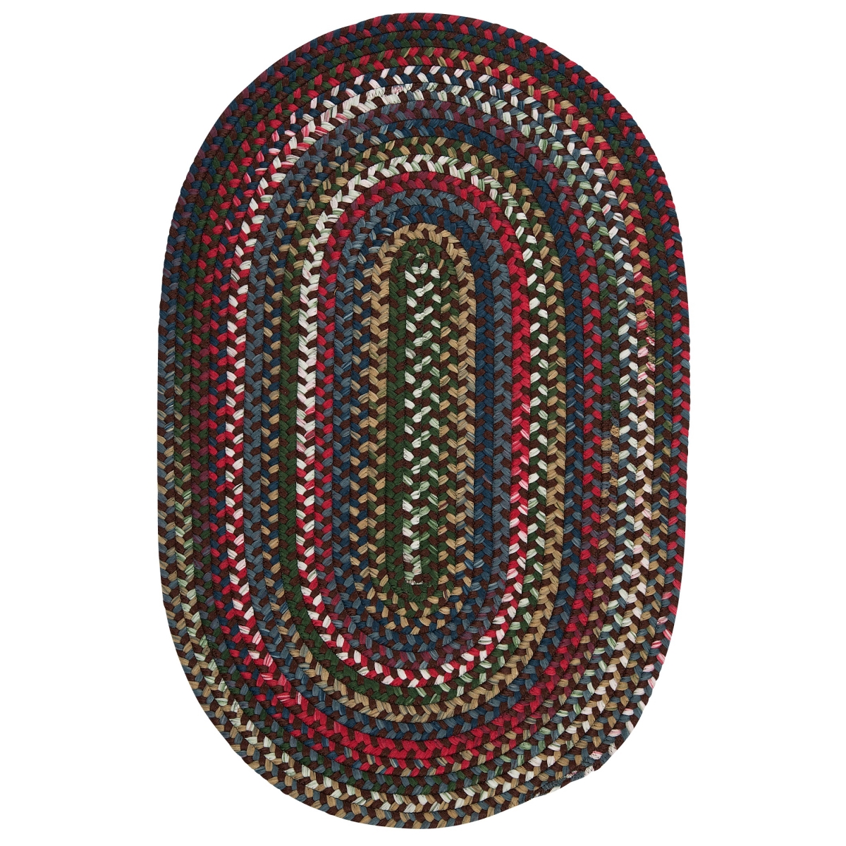 CK97R036X060 Chestnut Knoll Oval Rugs, Saddle Brown - 3 x 5 ft.
