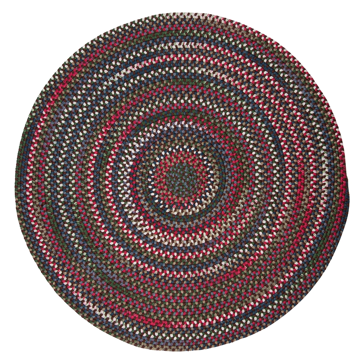 CK97R072X072 Chestnut Knoll Round Rugs, Saddle Brown - 6 x 6 ft.