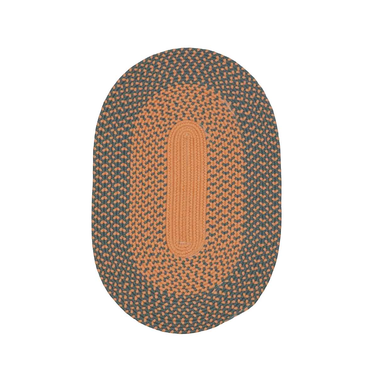 CP06R024X048 Cape Eden Oval Rugs, Rusted Charcoal - 2 x 4 ft.