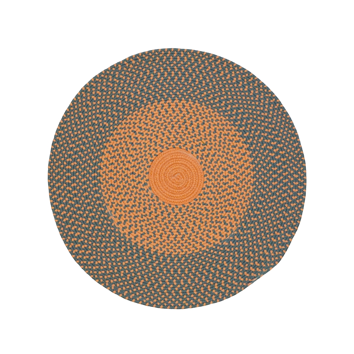 CP06R096X096 Cape Eden Round Rugs, Rusted Charcoal - 8 x 8 ft.
