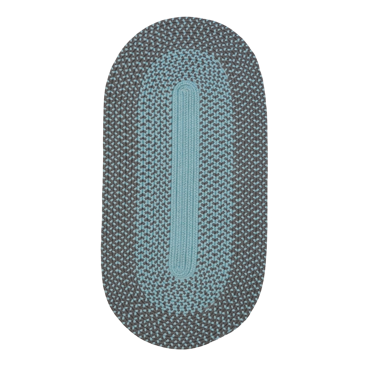 CP09R030X120 Cape Eden Runners Rugs, Bluestone Grey - 30 in. x 10 ft.