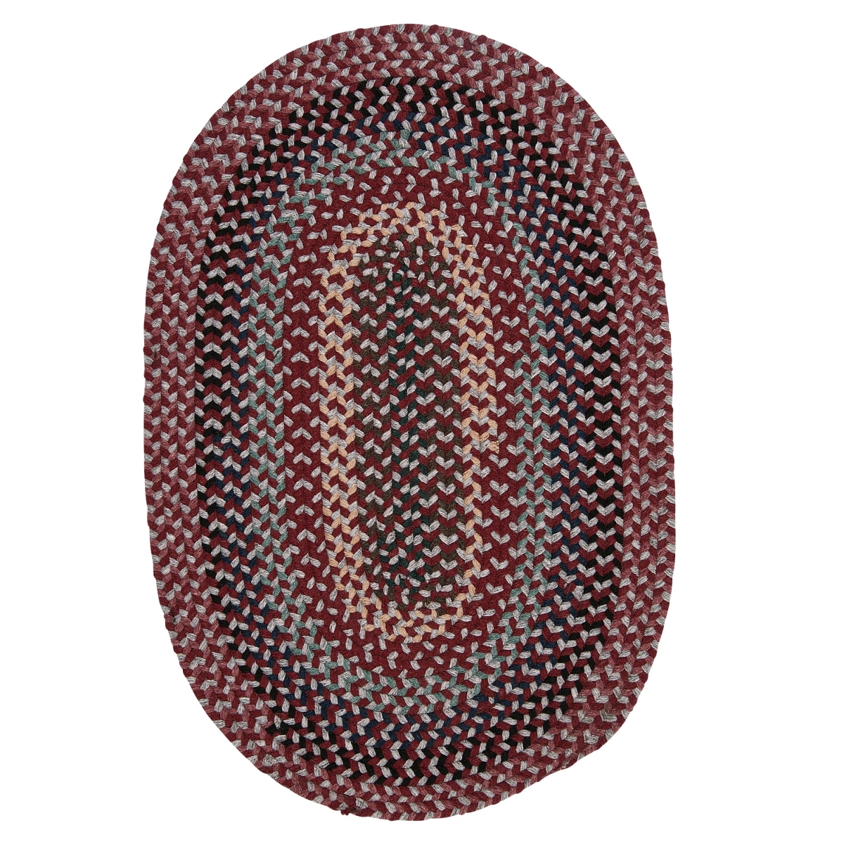 BC72R036X060 Boston Common Oval Rugs, Brick Marketplace - 3 x 5 ft.