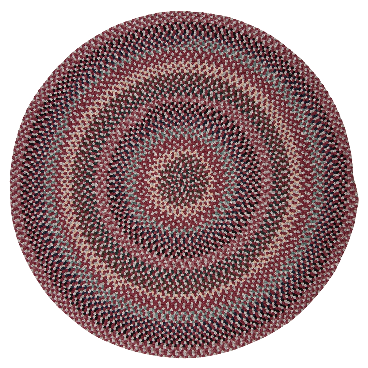 BC72R072X072 Boston Common Round Rugs, Brick Marketplace - 6 x 6 ft.