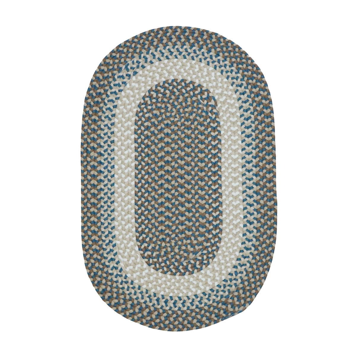 BE15R096X132 Benson Creek Oval Rugs, Blue Harbor - 8 x 11 ft.