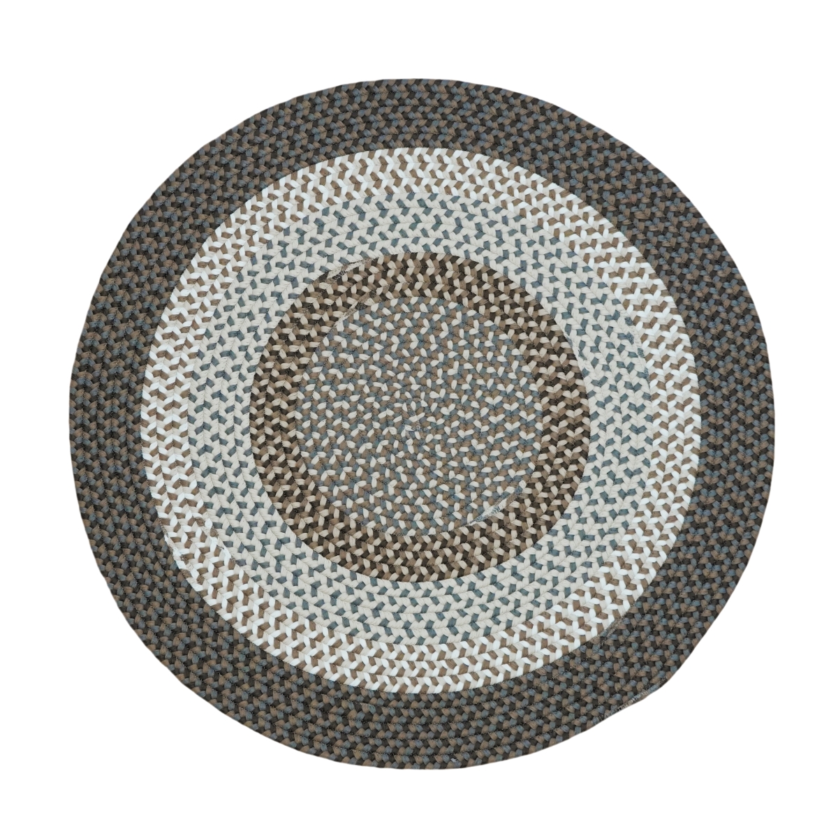 BE25R048X048 Benson Creek Round Rugs, Earth Tone - 4 x 4 ft.