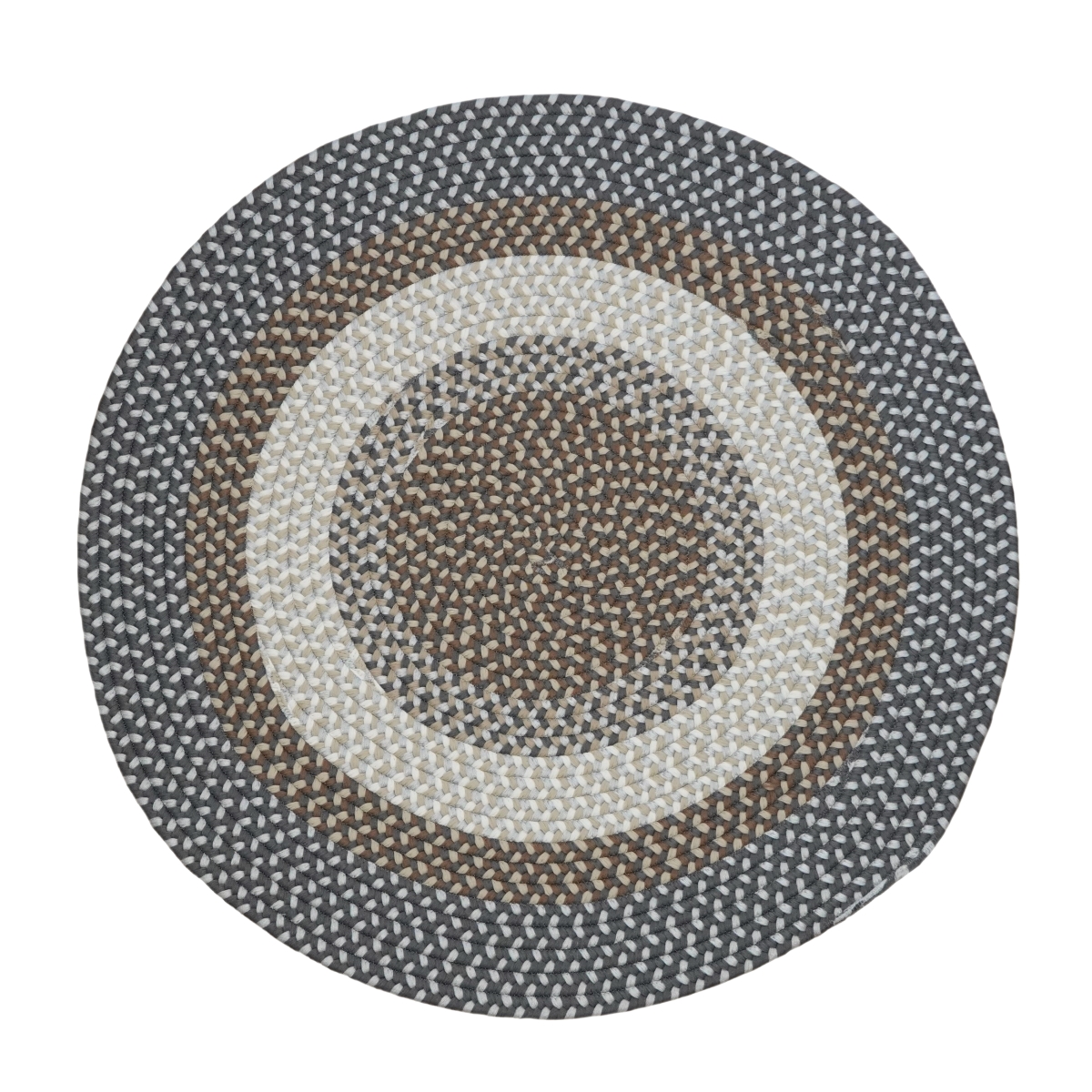 BE35R036X036 Benson Creek Round Rugs, Sto all Gray - 3 x 3 ft.