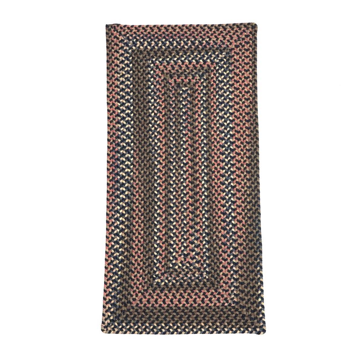 LU59R030X120R Lucid Braided Multi Runners Rugs, Navy Pier - 30 in. x 10 ft.