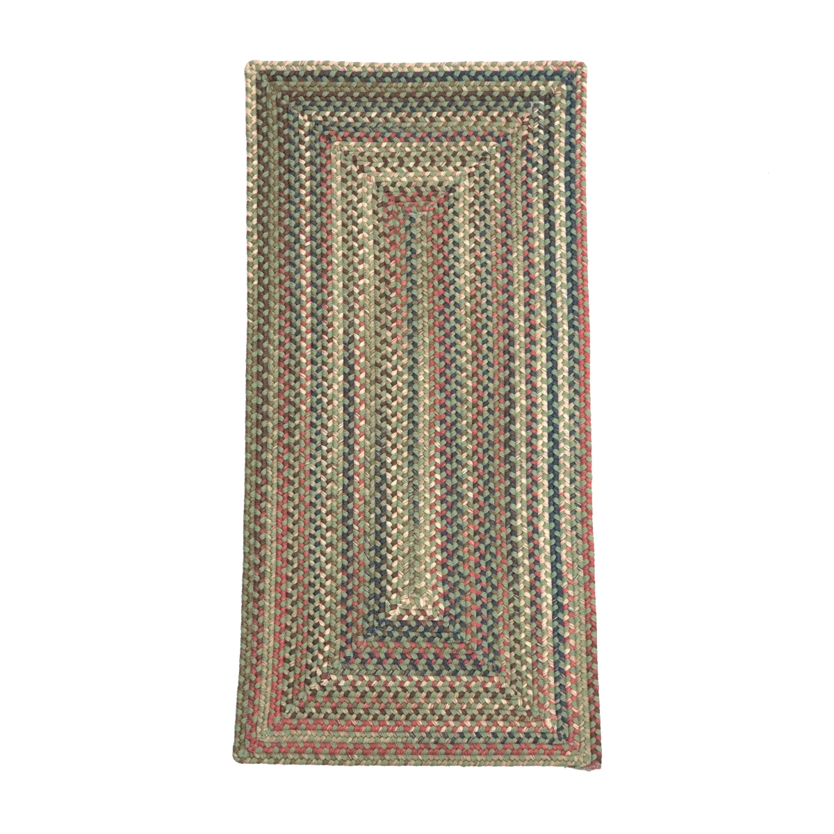 LU69R030X132R Lucid Braided Multi Runners Rugs, Dusted Moss - 30 in. x 11 ft.