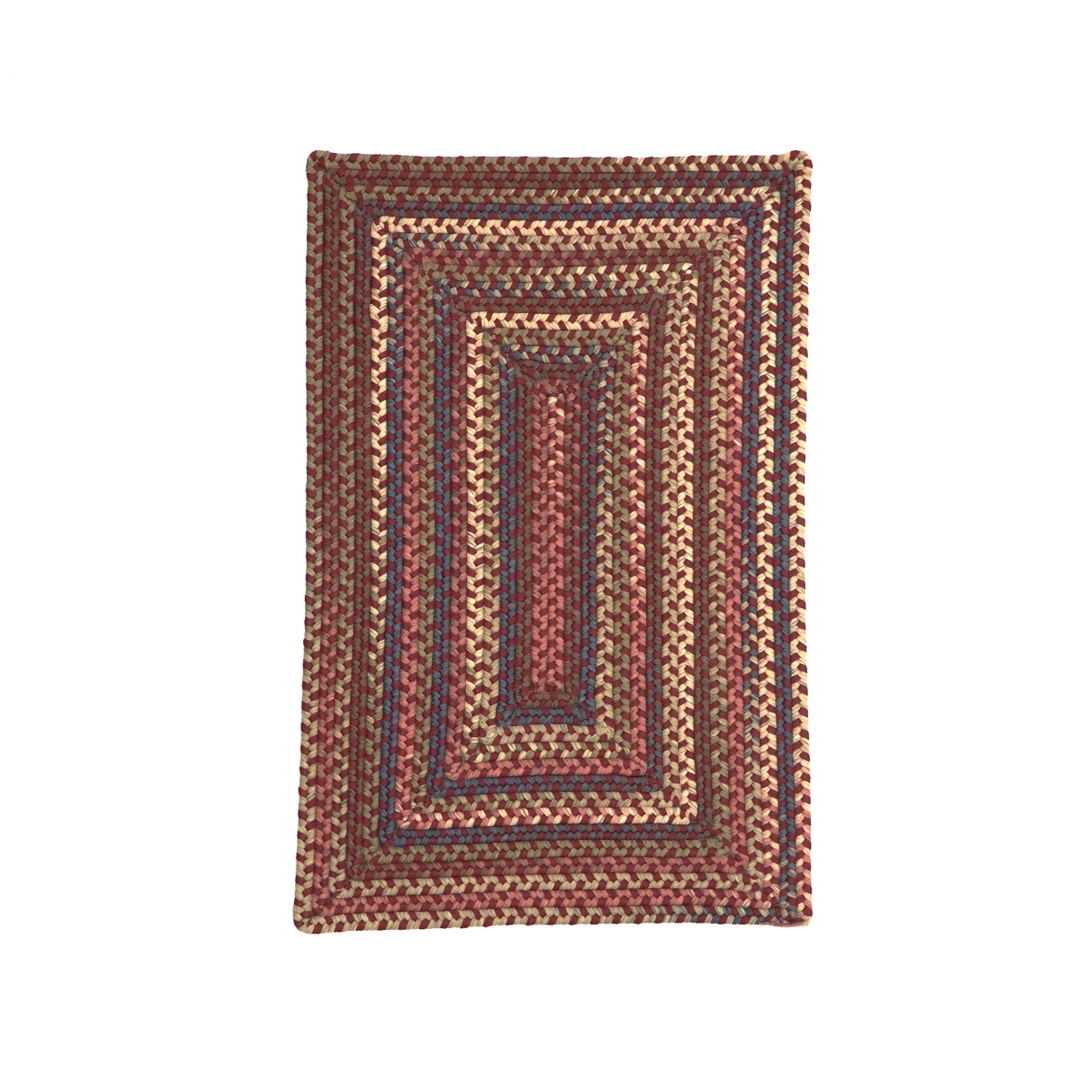LU79R096X120R Lucid Braided Multi Rectangle Rugs, Rusted Red - 8 x 10 ft.