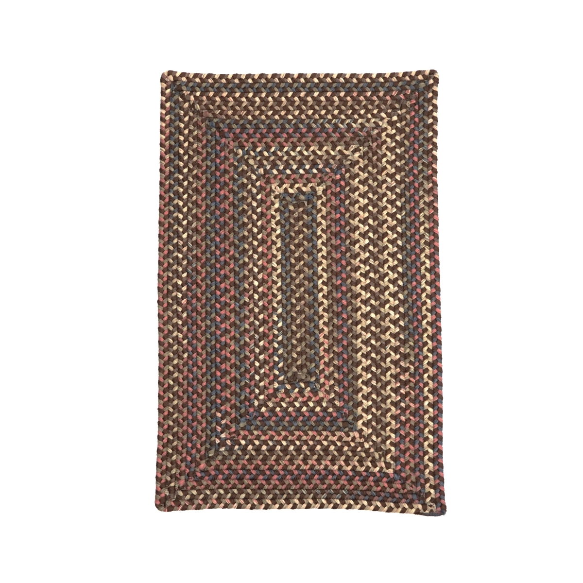 LU89R060X096R Lucid Braided Multi Rectangle Rugs, Earth Brown - 5 x 8 ft.
