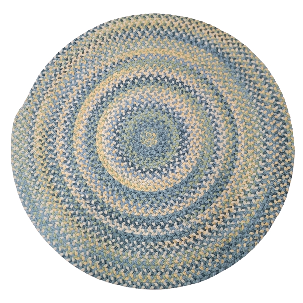 RU50R084X084 Rustica Round Rugs, Whipple Blue - 7 x 7 ft.