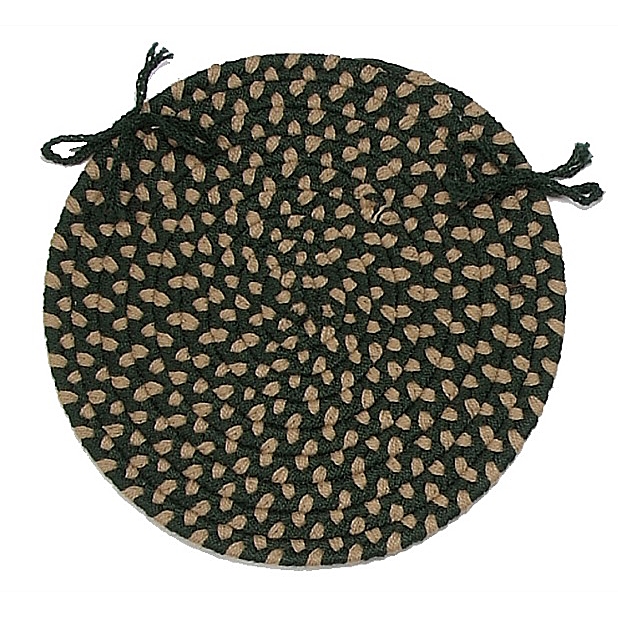 BF62A015X015X Brook Farm Round Chair Pads, Winter Green - 15 x 15 in. Single