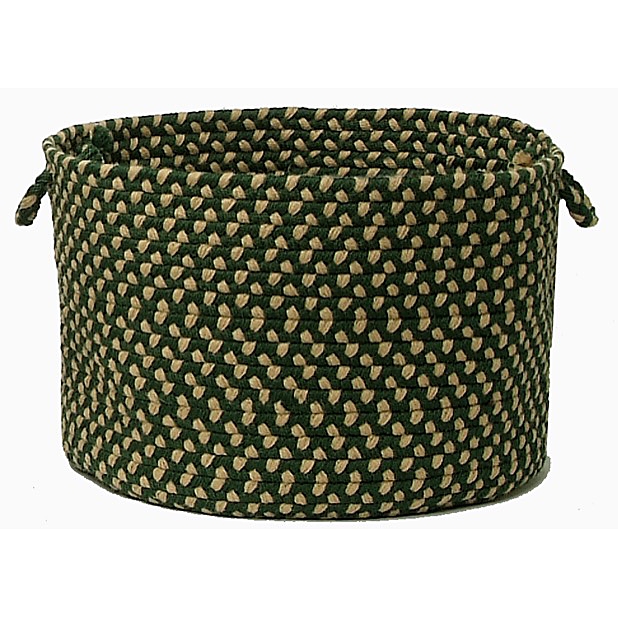 BF62A018X018 Brook Farm Round Baskets, Winter Green - 18 x 12 in.