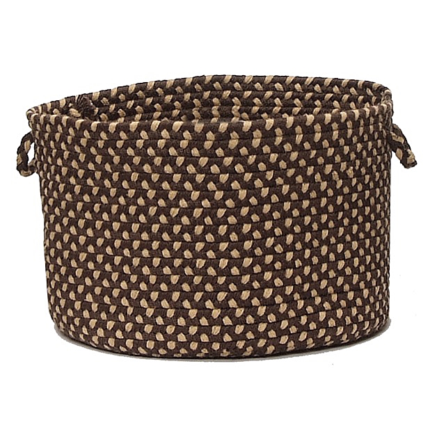 BF72A018X018 Brook Farm Round Baskets, Natural Earth - 18 x 12 in.