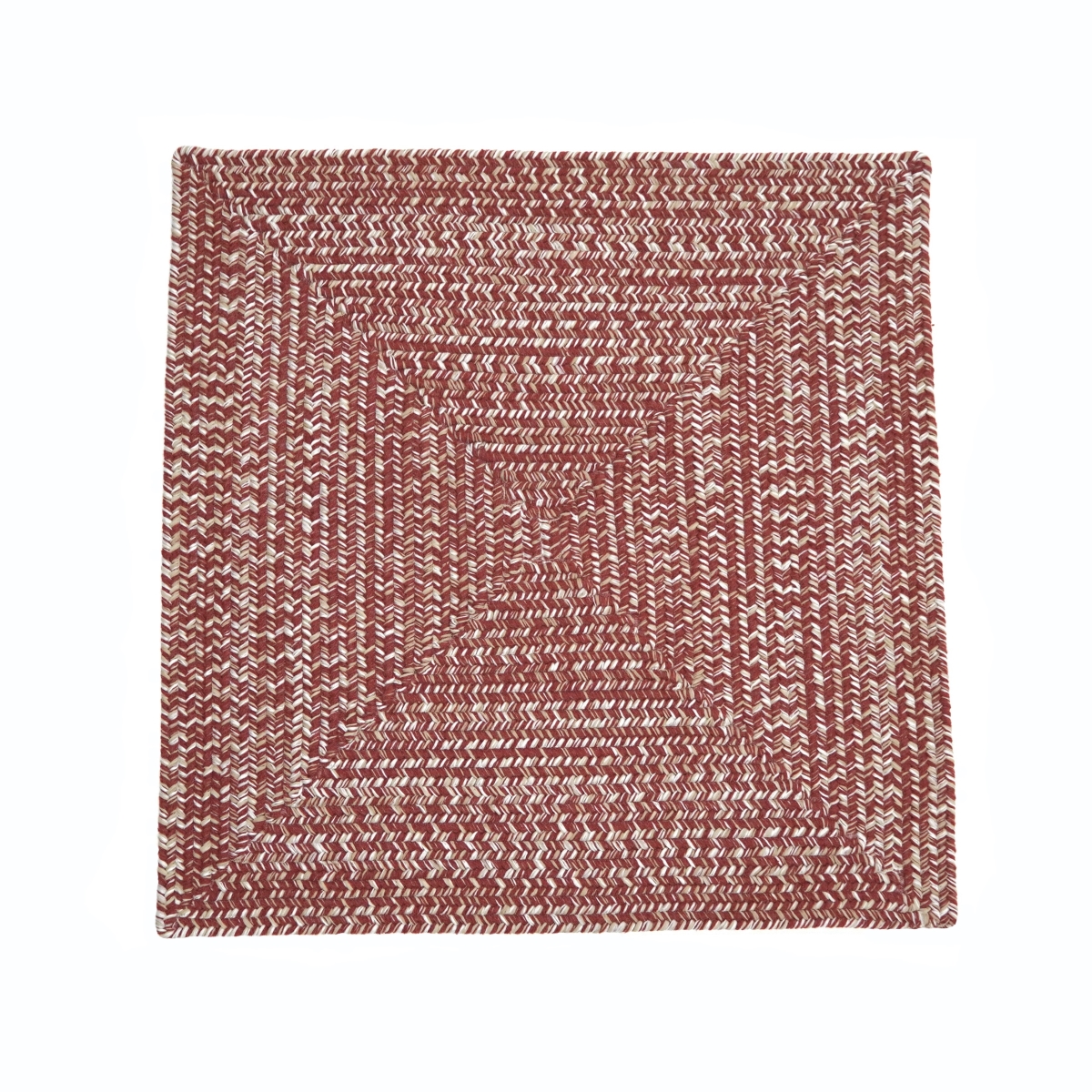 DG79R096X096R Bridgeport Tweed Square Rugs, Toasted Red - 8 x 8 ft.