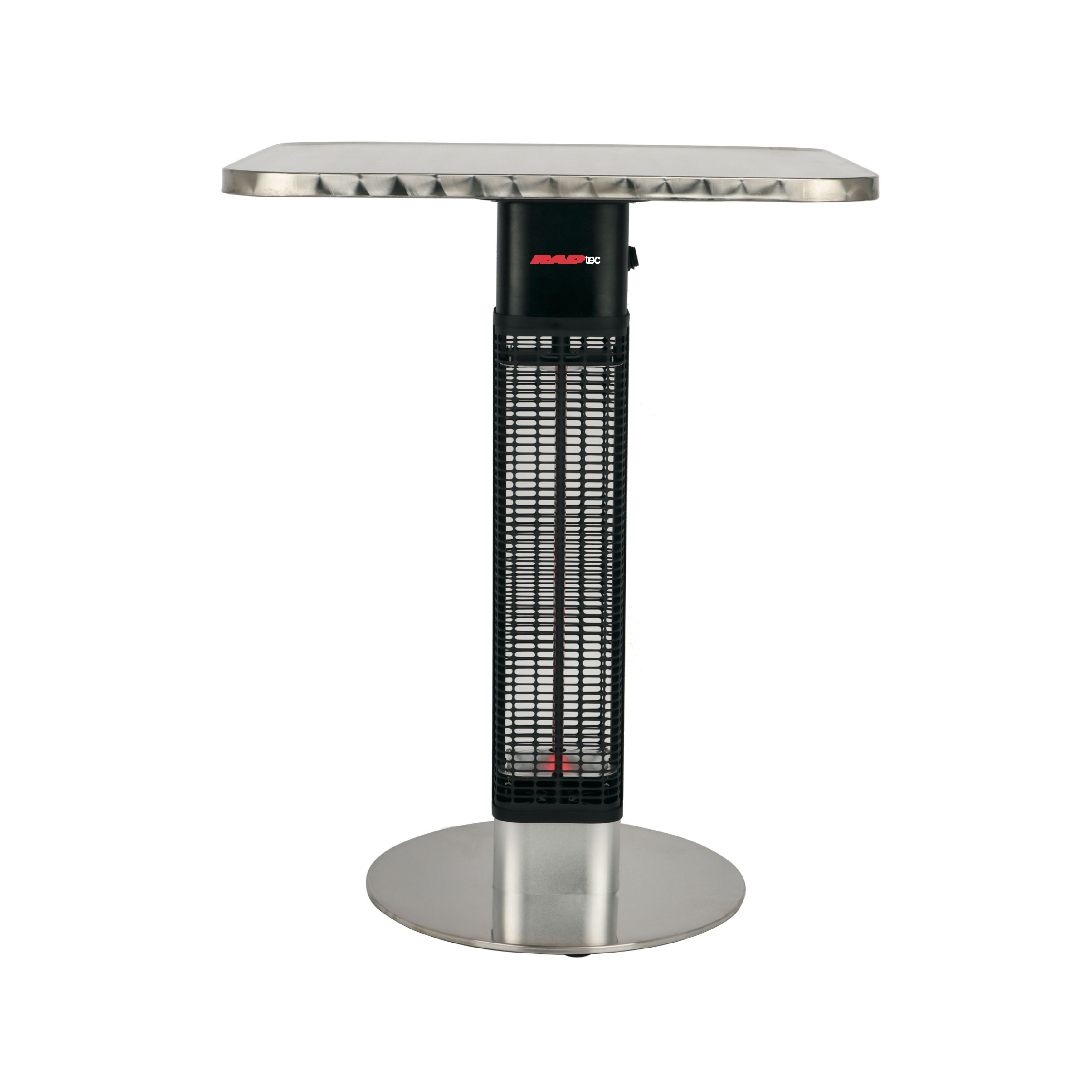 Radtec 15S-IR-SML-BST Infrared Bistro Table Heater - Square Top