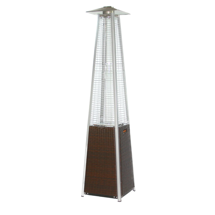 Picture of RADtec Group TF3-WK-DRK-BRN 20 x 20 x 89 in. Tower Flame Patio Heater - Dark Brown & Silver