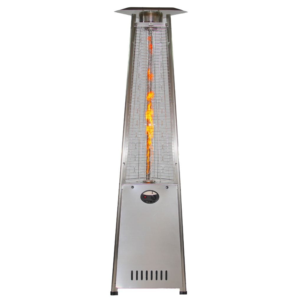 Picture of RADtec Group 93-PYR-FLM-SS 93 x 24 x 24 in. Propane Pyramid Patio Heater - Stainless Steel