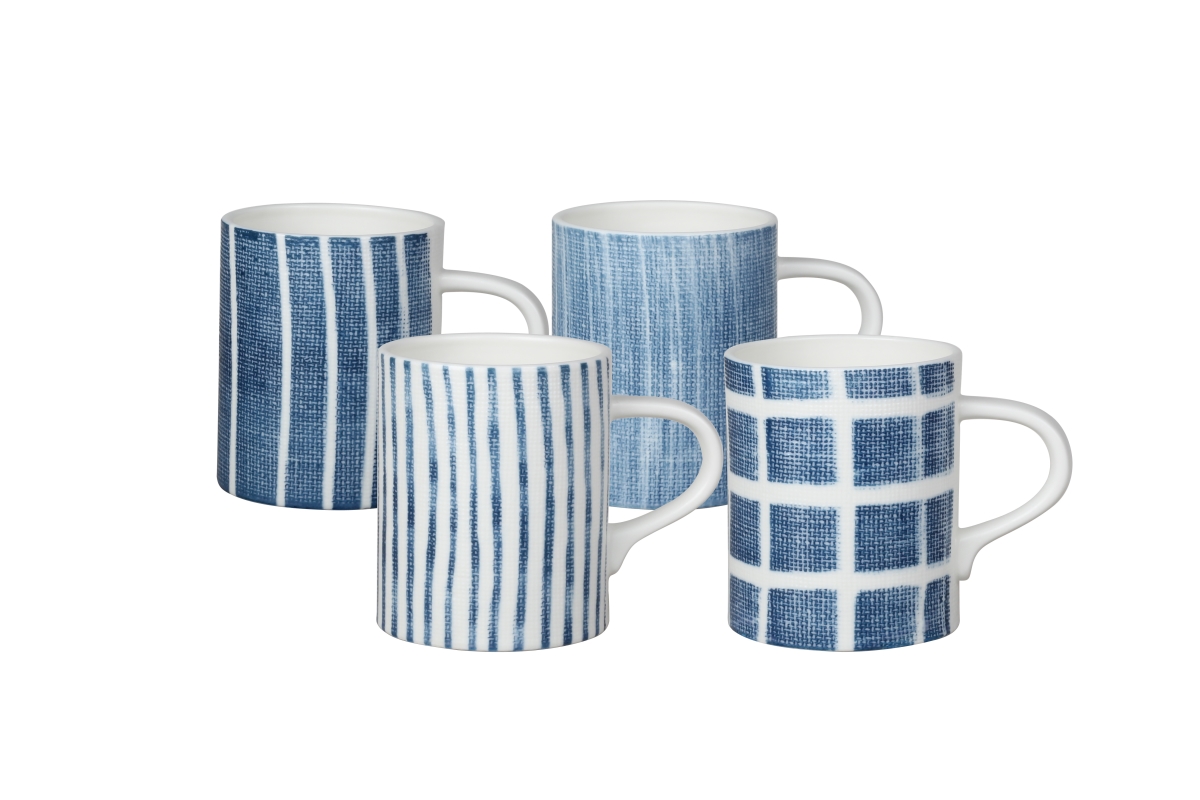 Picture of Red Vanilla RV970-415 14 oz Canvass Blue Mug - Set of 4