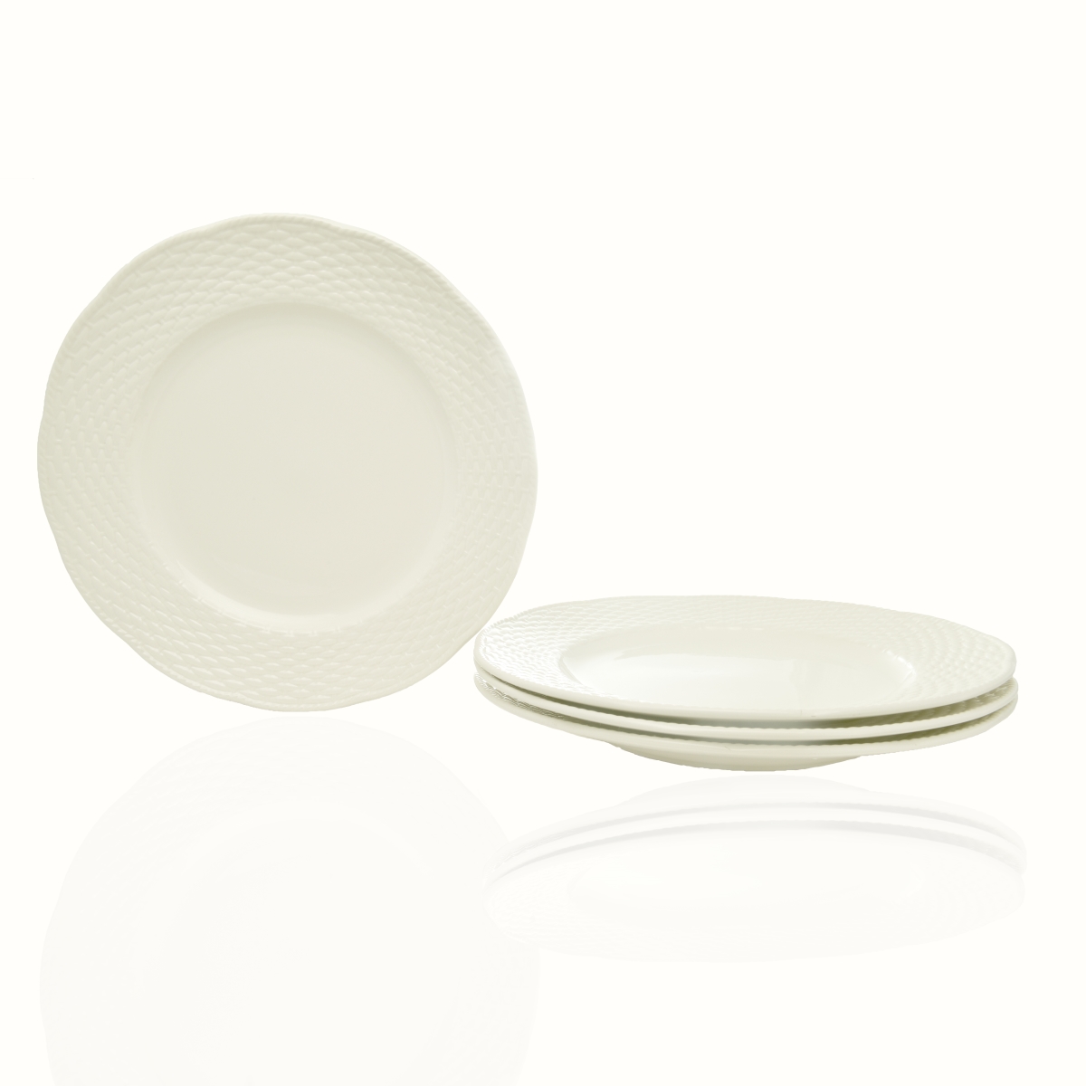 Picture of Red Vanilla FC900-402 8.5 in. Nantucket White Salad Plates - Set of 4