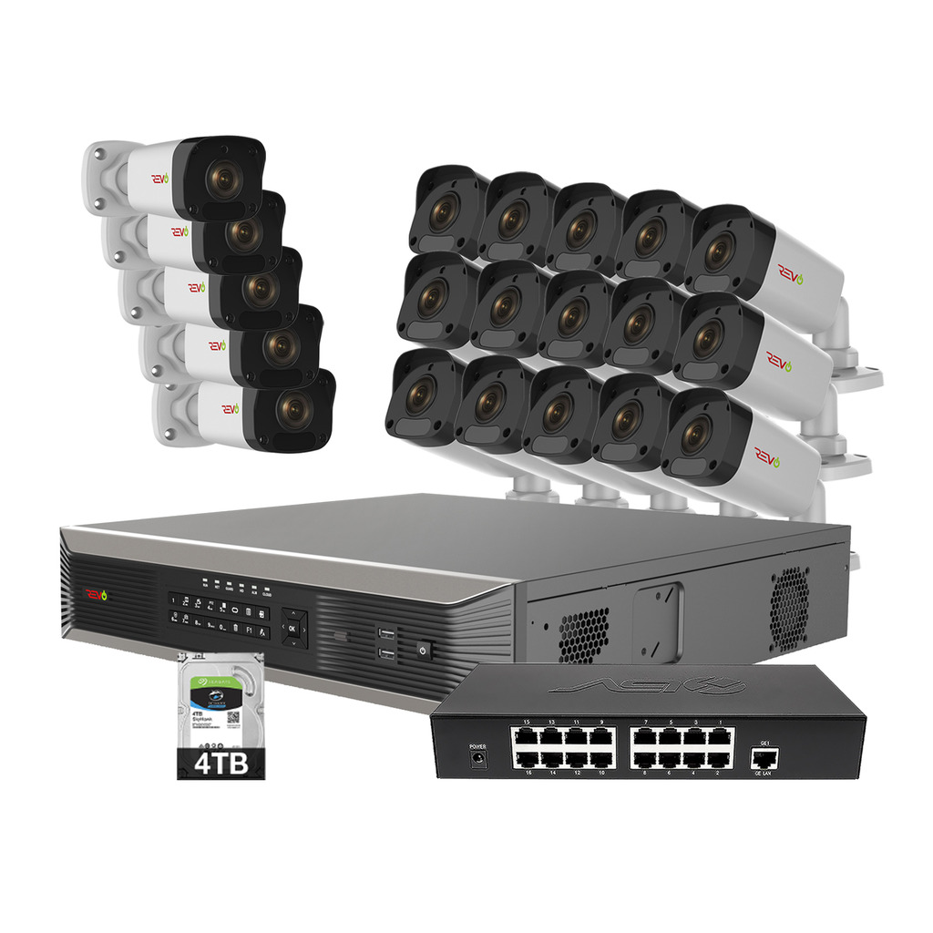RUP321B20E-4T Ultra Plus HD 32 Channel 4TB NVR Surveillance System With 20 2 Megapixel Cameras -  REVO America