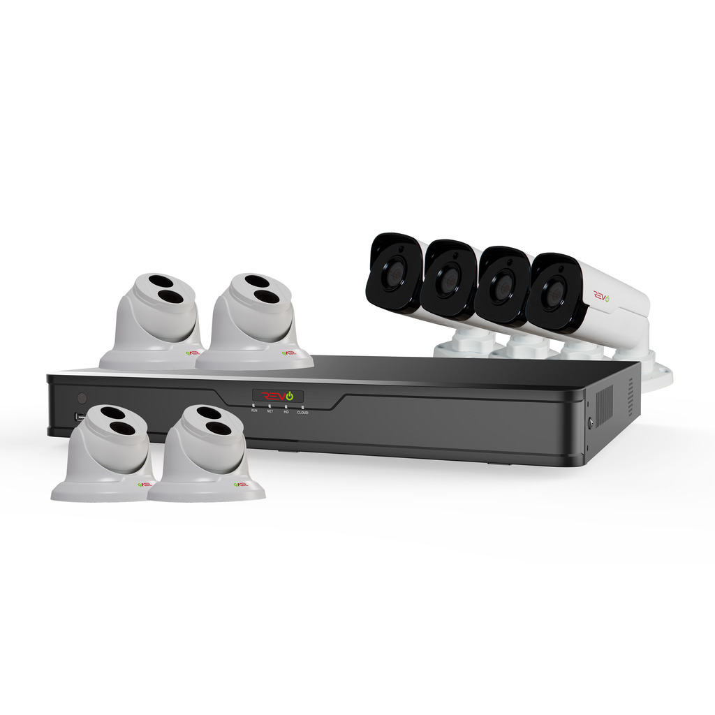 RU162T4GB4G-3T Ultra HD 16 Channel 3TB NVR Surveillance System with 8 x 4 Megapixel Cameras -  REVO America