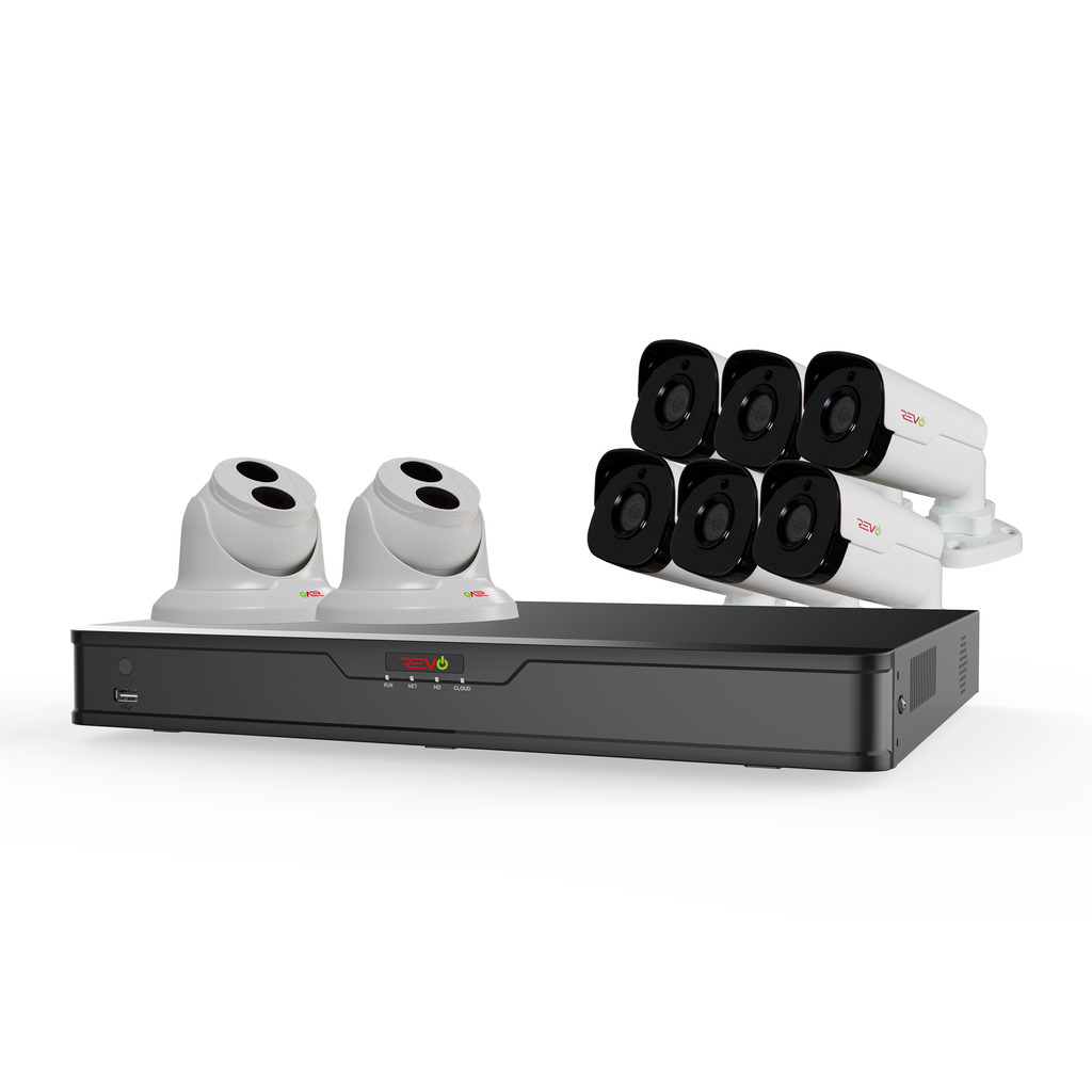 RU162T2GB6G-3T Ultra HD 16 Channel 3TB NVR Surveillance System with 8 x 4 Megapixel Cameras -  REVO America